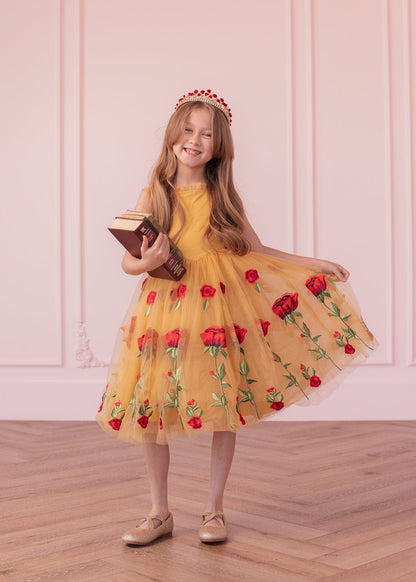 chic size inclusive model wearing JessaKae Belle Girls Dress