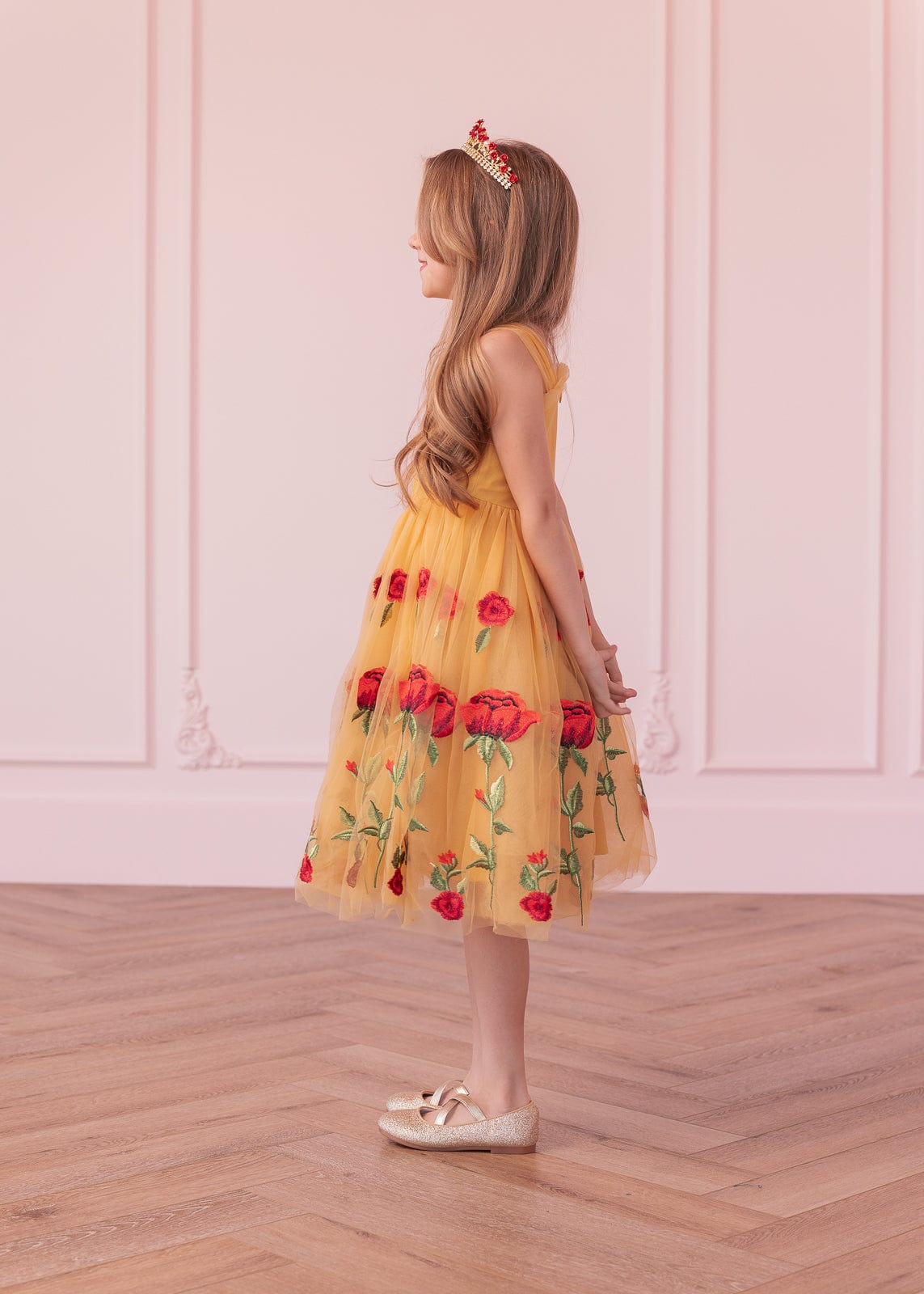 chic size inclusive model wearing JessaKae Belle Girls Dress