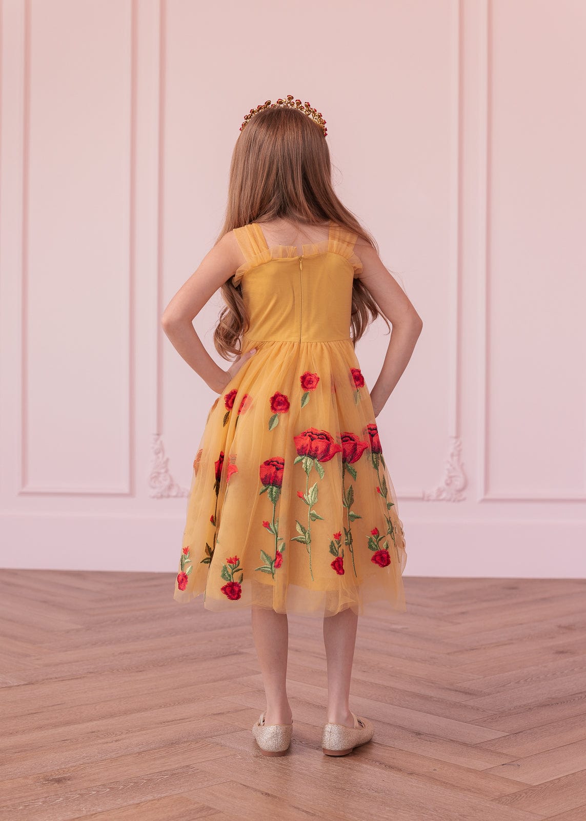 chic size inclusive model wearing JessaKae Belle Girls Dress