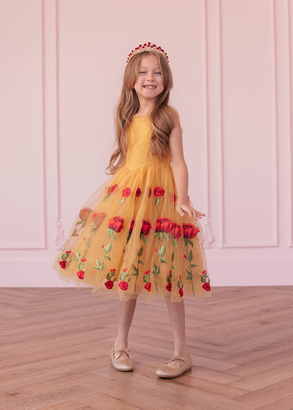 chic size inclusive model wearing JessaKae Belle Girls Dress