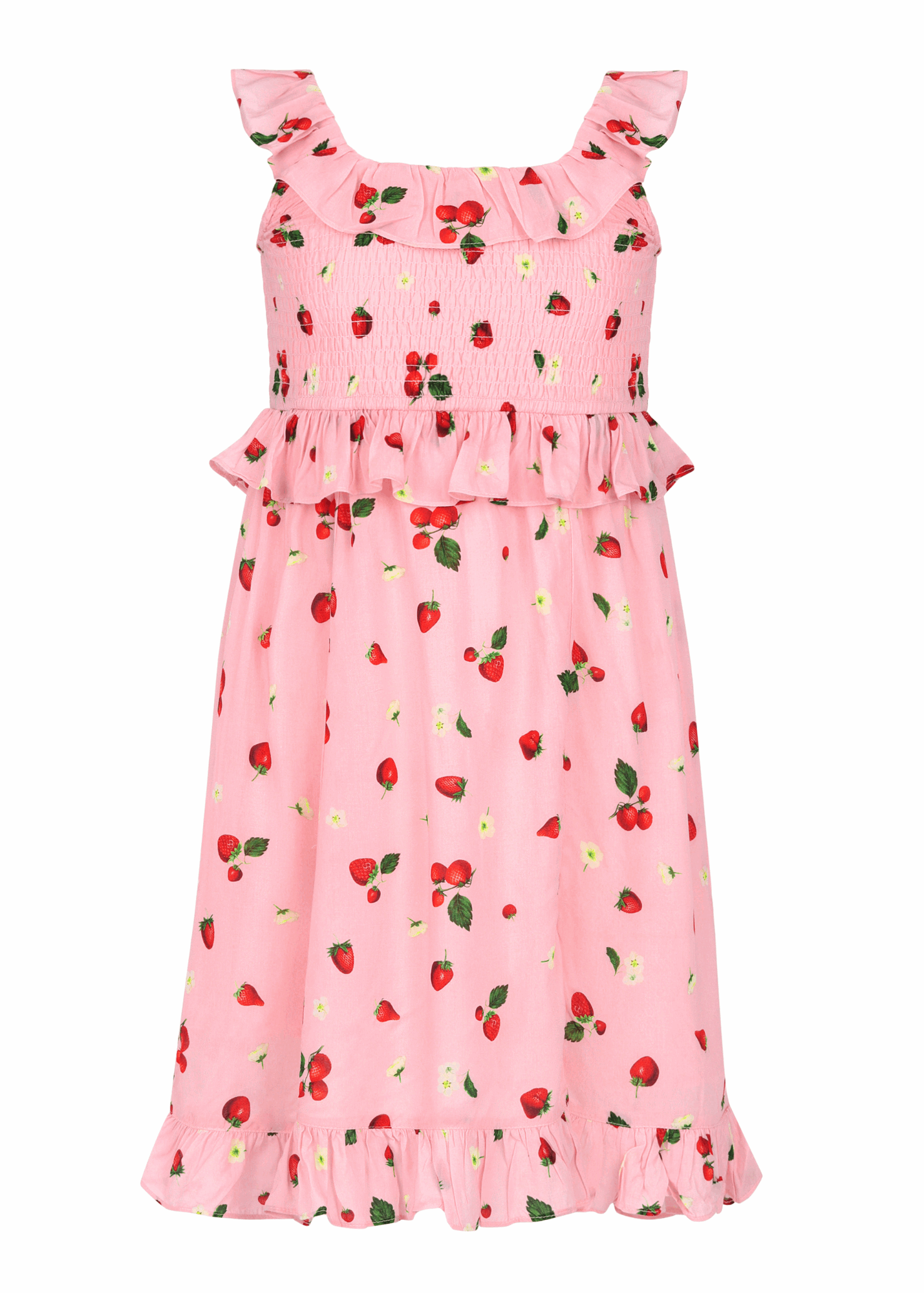 Berry Bunch Girls Dress Girls Dress - JessaKae - Berry Bunch Girls Dress_Blushed Berries / 12-18M