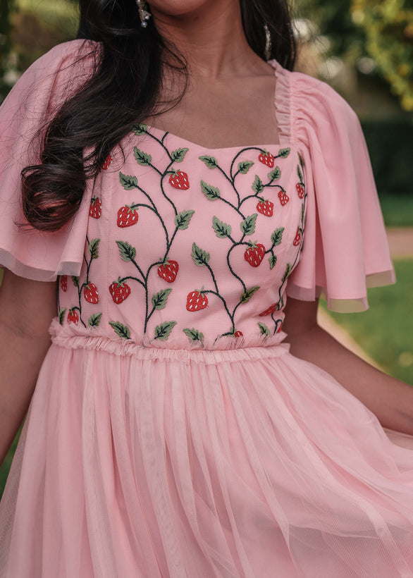 Berry Garden Dress - Strawberry Patch