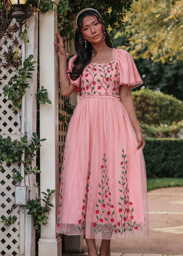 Berry Garden Dress - Strawberry Patch