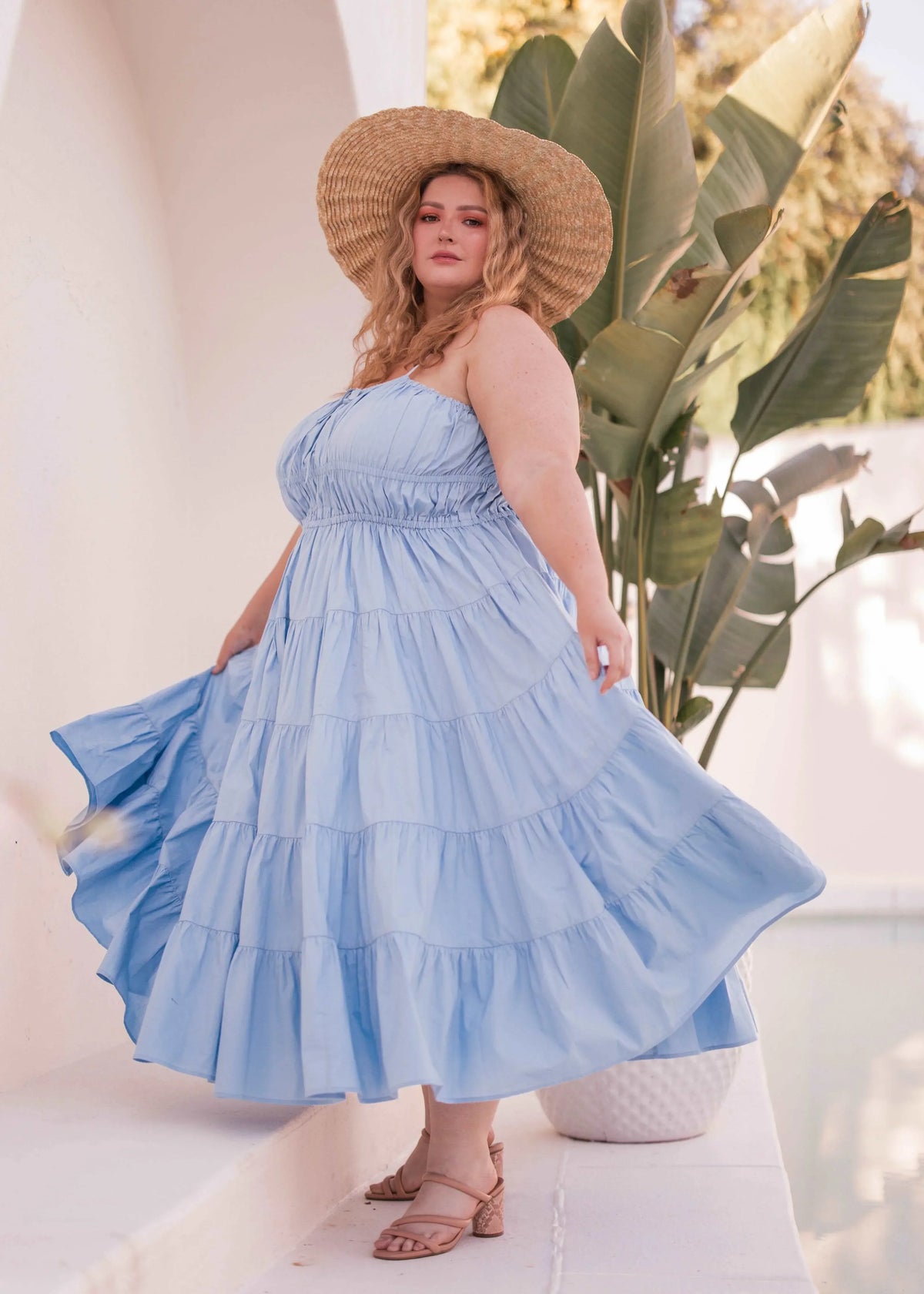 Birdie Dress Blue | Occasion Dress in Sizes XXS6X | JessaKae