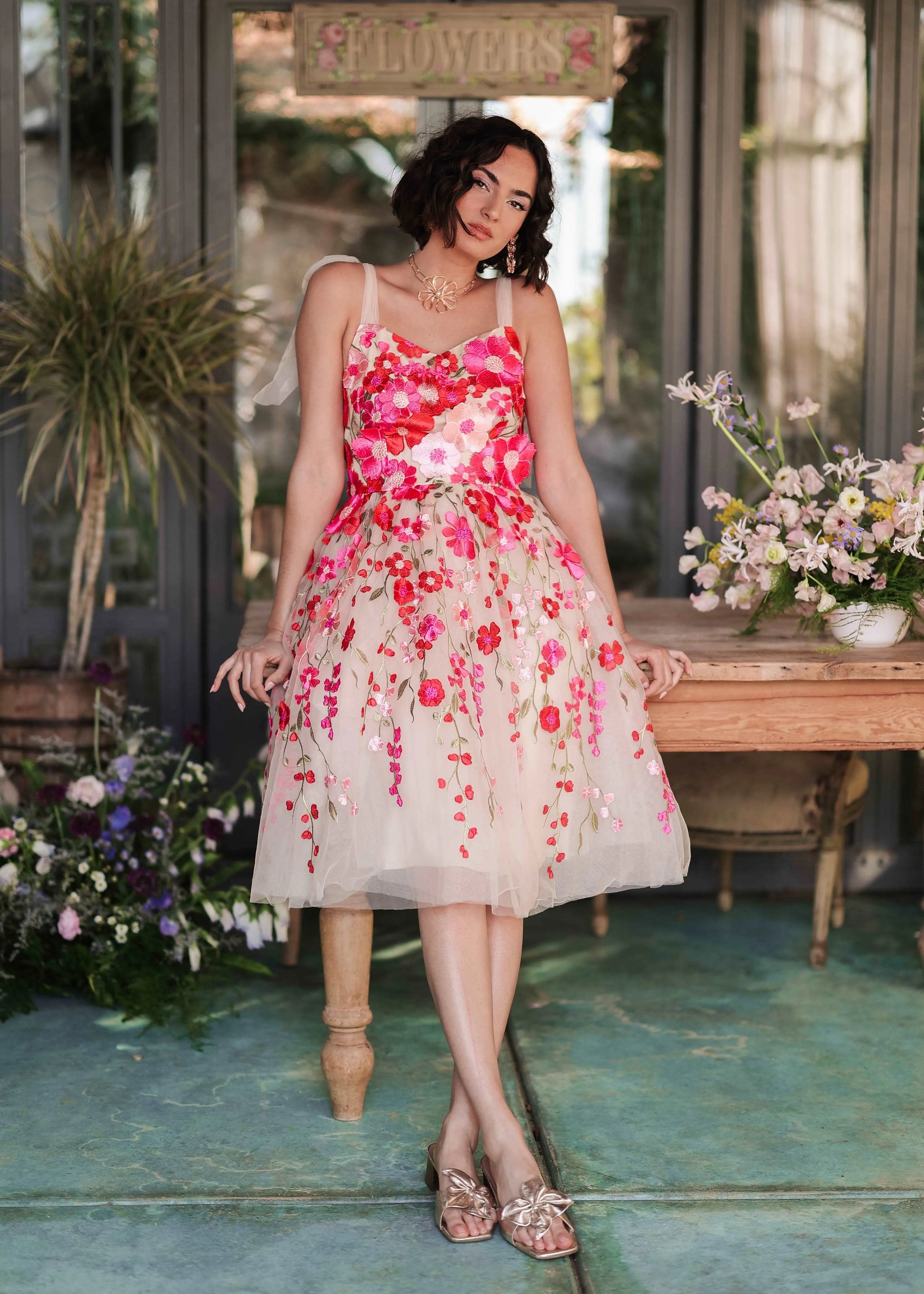 Blossom Dress Dresses - JessaKae - Blossom Dress - Pink / XXS