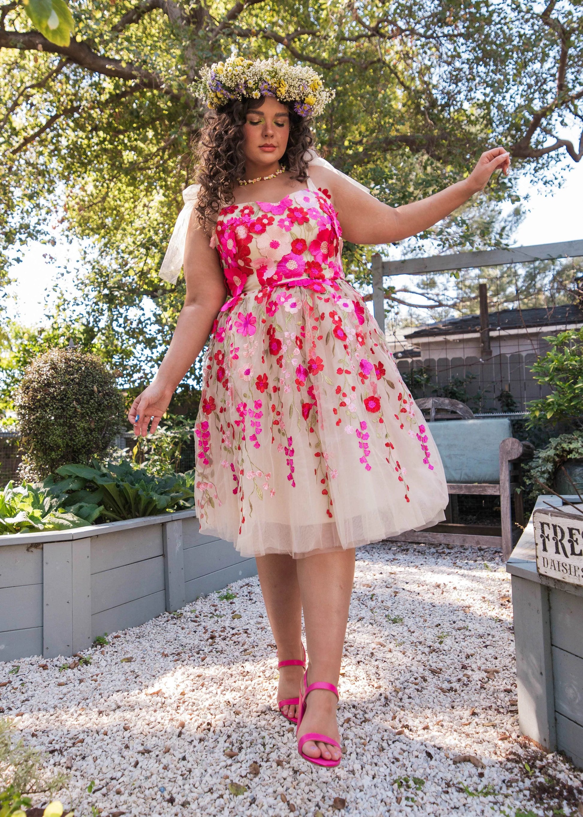 Blossom Dress Dresses - JessaKae - Blossom Dress - Pink / XXS