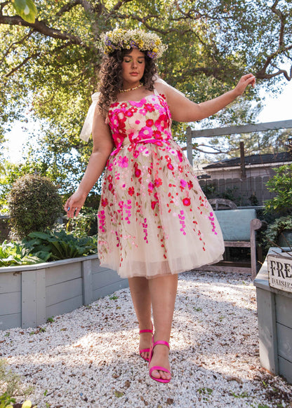 Blossom Dress Dresses - JessaKae - Blossom Dress - Pink / XXS