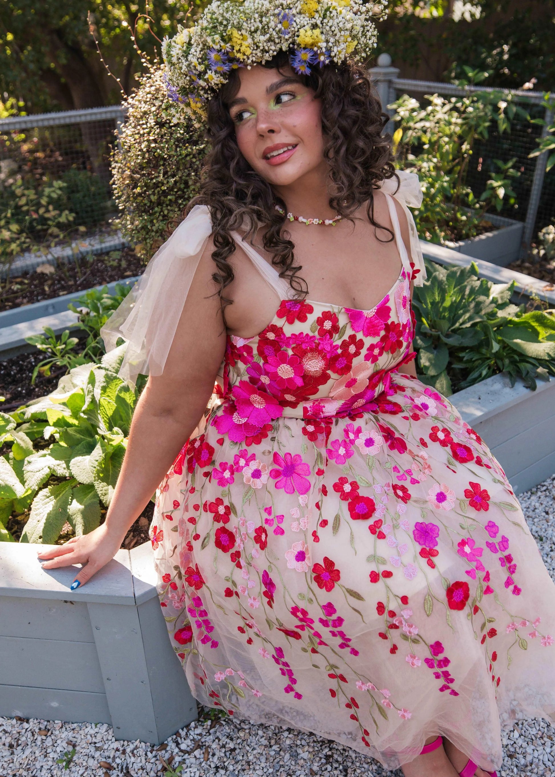 Blossom Dress Dresses - JessaKae - Blossom Dress - Pink / XXS