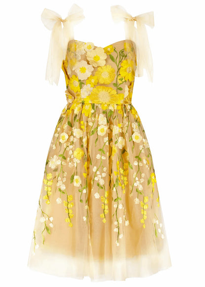 Blossom Dress Dresses - JessaKae - Blossom Dress - Yellow / XXS
