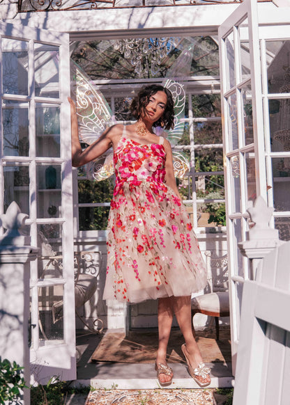 Blossom Dress Dresses - JessaKae - Blossom Dress - Pink / XXS