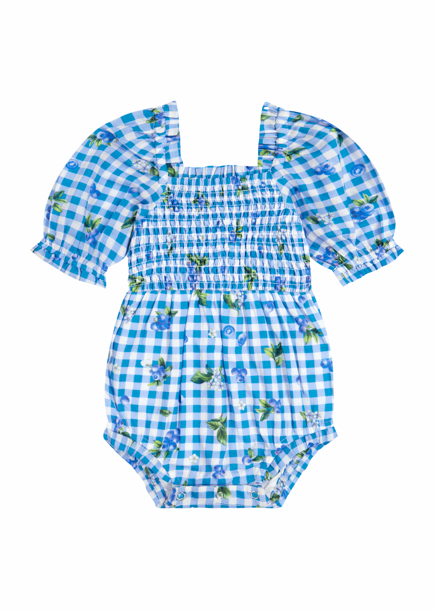 Blueberry Muffin Baby Romper Baby Romper - JessaKae - Blueberry Muffin Baby Romper_Blueberry Muffin / 0-3M