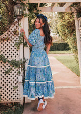 chic size inclusive model wearing JessaKae Blueberry Muffin Dress Dresses