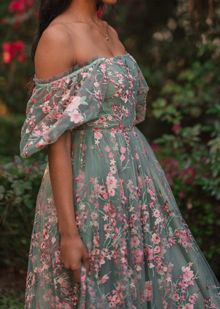 chic size inclusive model wearing JessaKae Blushing Meadow Dress Dresses