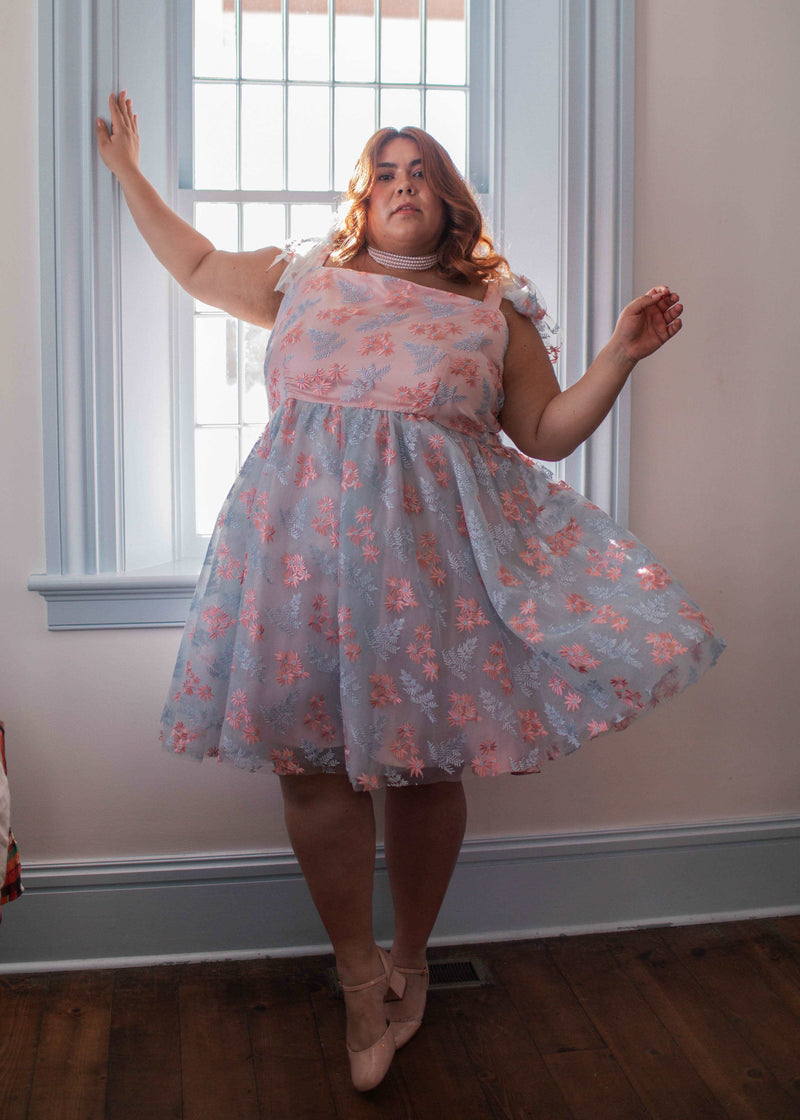 chic size inclusive model wearing JessaKae Bonbon Dress Dresses