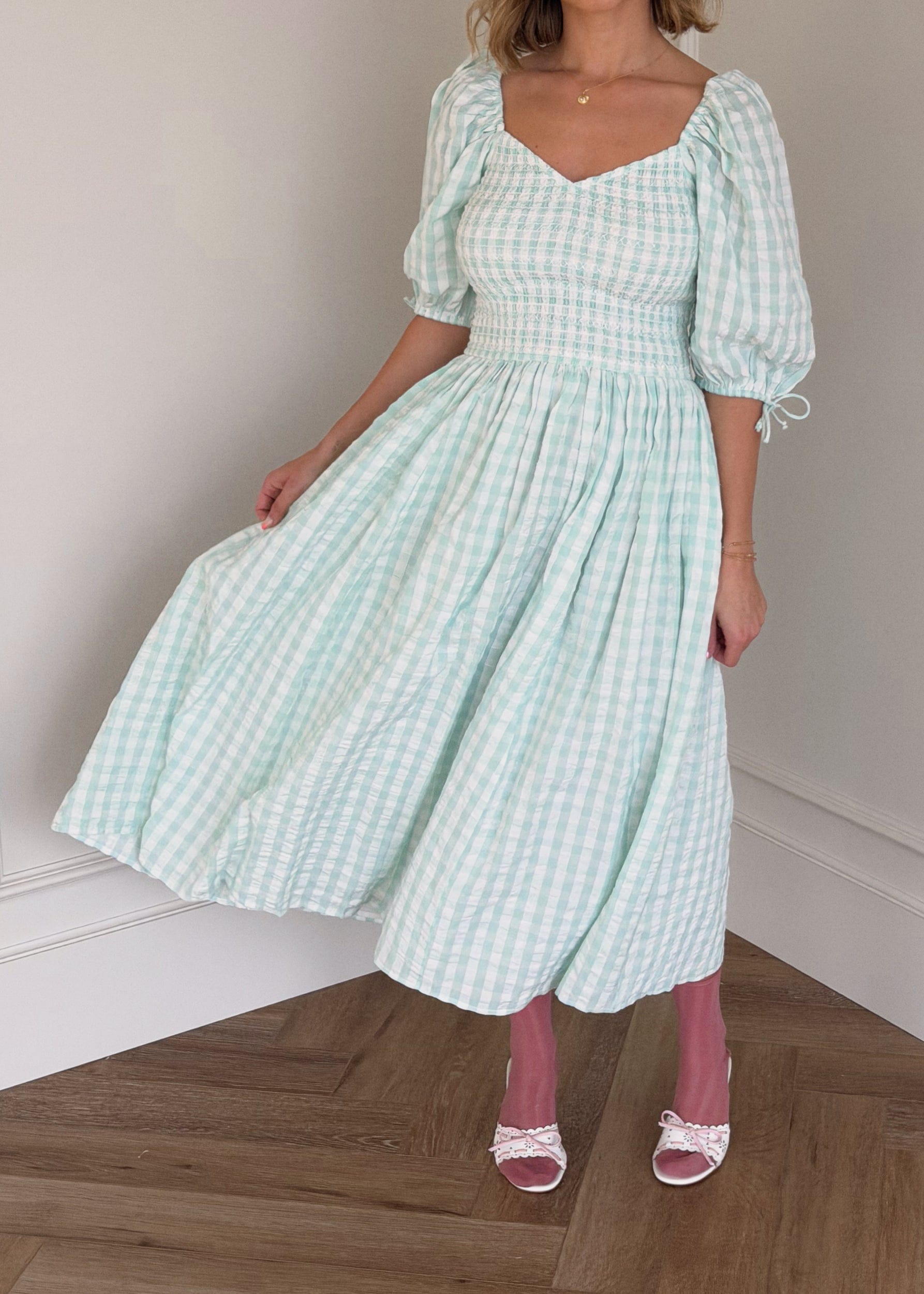 chic size inclusive model wearing JessaKae Bonnet Dress Dresses