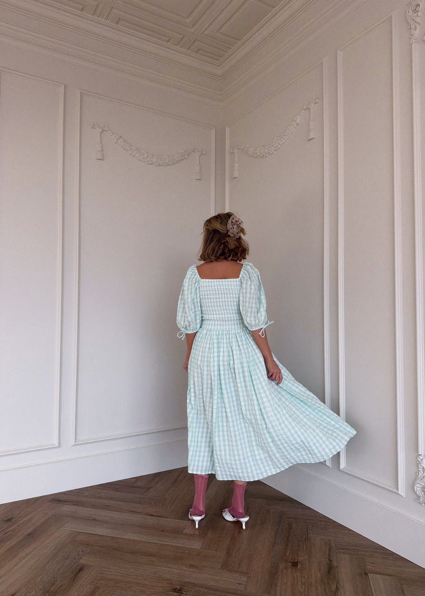 chic size inclusive model wearing JessaKae Bonnet Dress Dresses