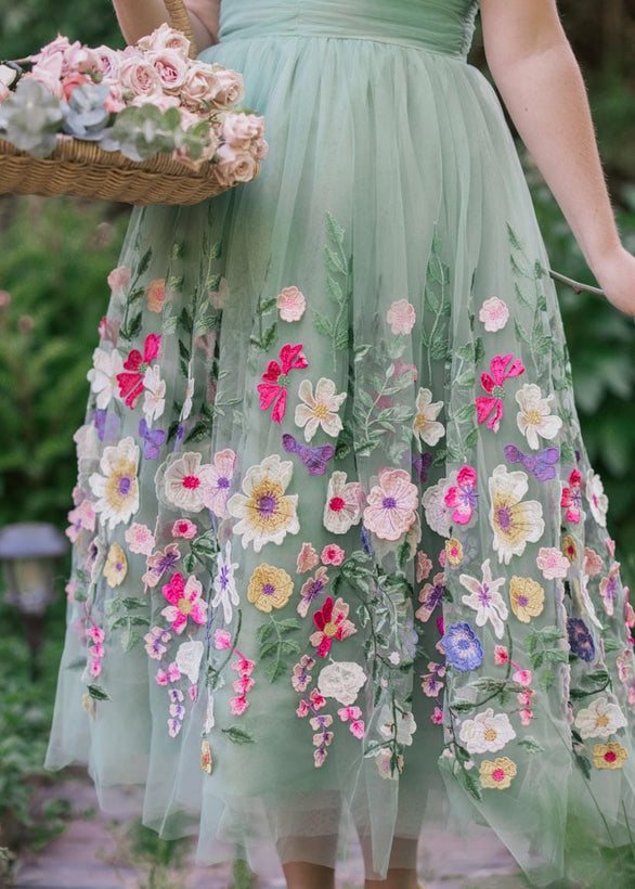 Bouquet Dress - Green Garden