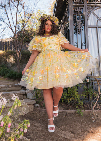 Bramble Dress Dresses - JessaKae - Bramble Dress_Bramble Yellow / 2X