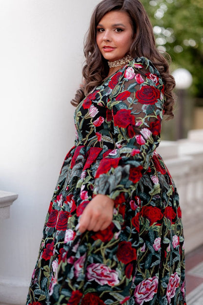 chic size inclusive model wearing JessaKae Briar Dress Dresses