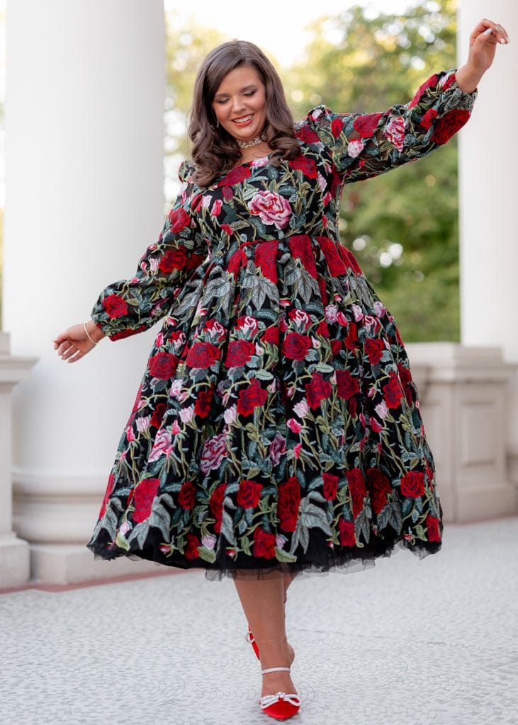 chic size inclusive model wearing JessaKae Briar Dress Dresses