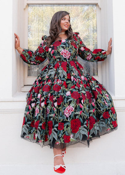 chic size inclusive model wearing JessaKae Briar Dress Dresses