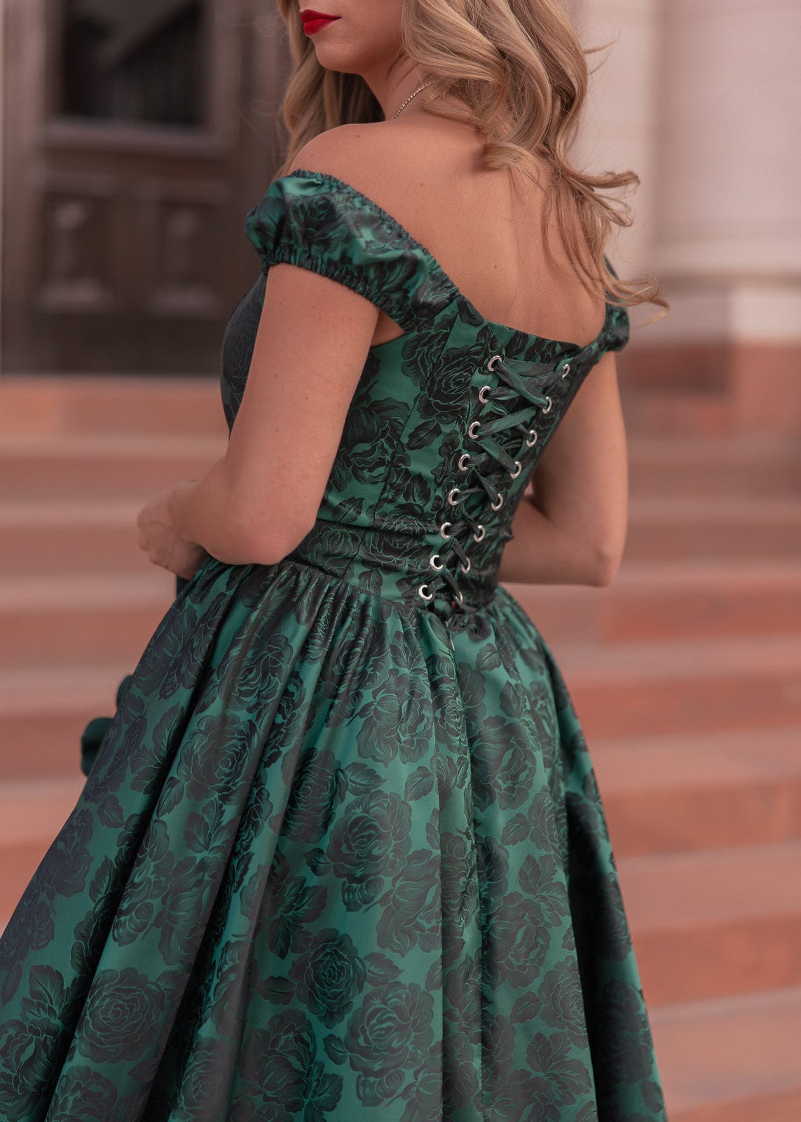 chic size inclusive model wearing JessaKae Campbell Dress