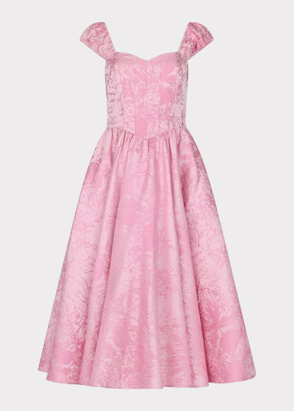 chic size inclusive model wearing JessaKae Carolyn Dress