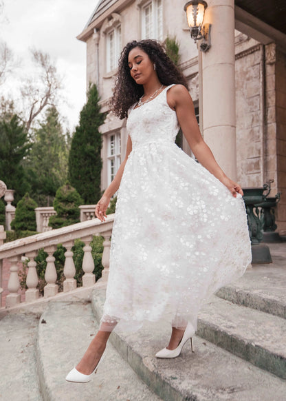 Celeste Dress Dresses - JessaKae - Celeste Dress - Soul White / XXS