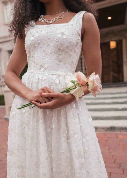 Celeste Dress Dresses - JessaKae - Celeste Dress - Soul White / XXS