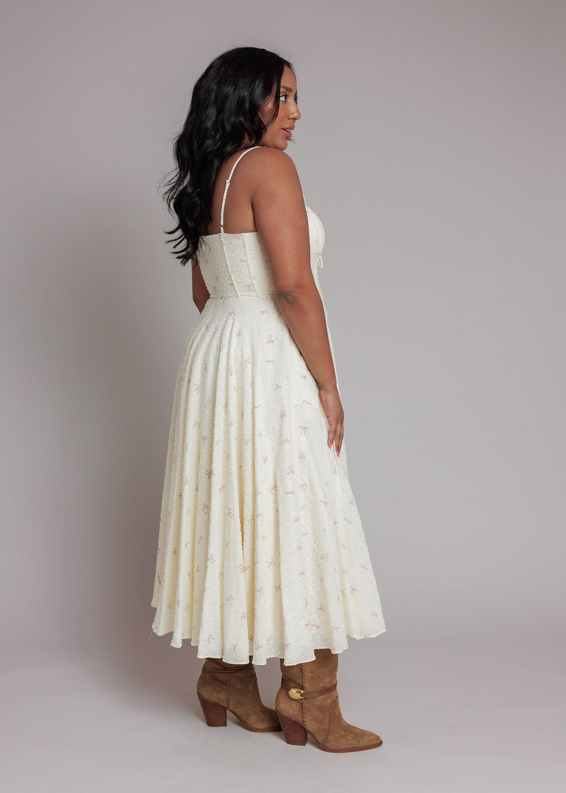 chic size inclusive model wearing JessaKae Cherie Dress Dresses