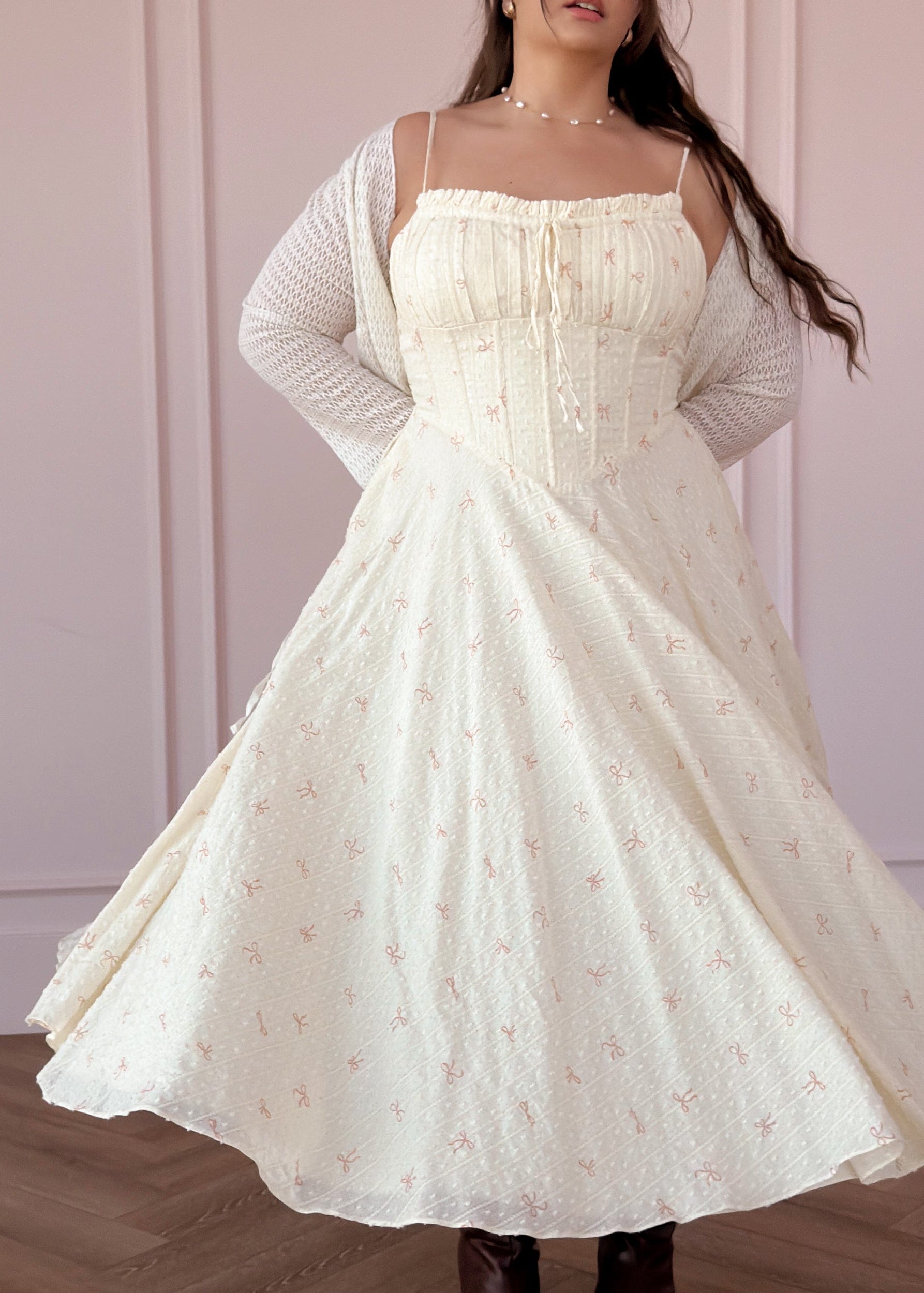 chic size inclusive model wearing JessaKae Cherie Dress Dresses