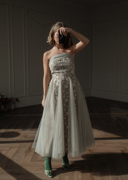 chic size inclusive model wearing JessaKae Cheyenne Dress