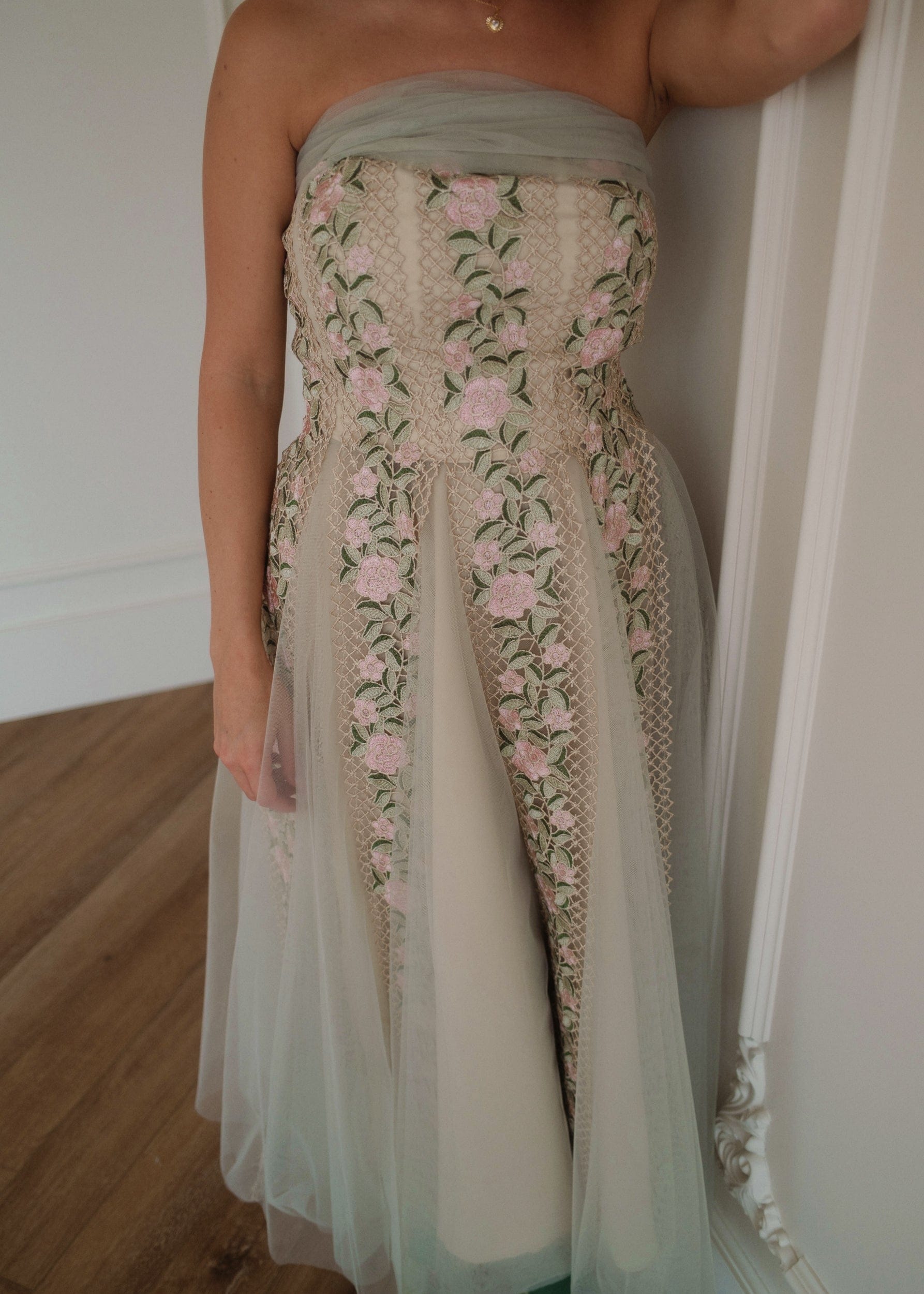 chic size inclusive model wearing JessaKae Cheyenne Dress