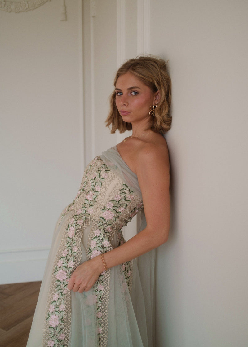 chic size inclusive model wearing JessaKae Cheyenne Dress