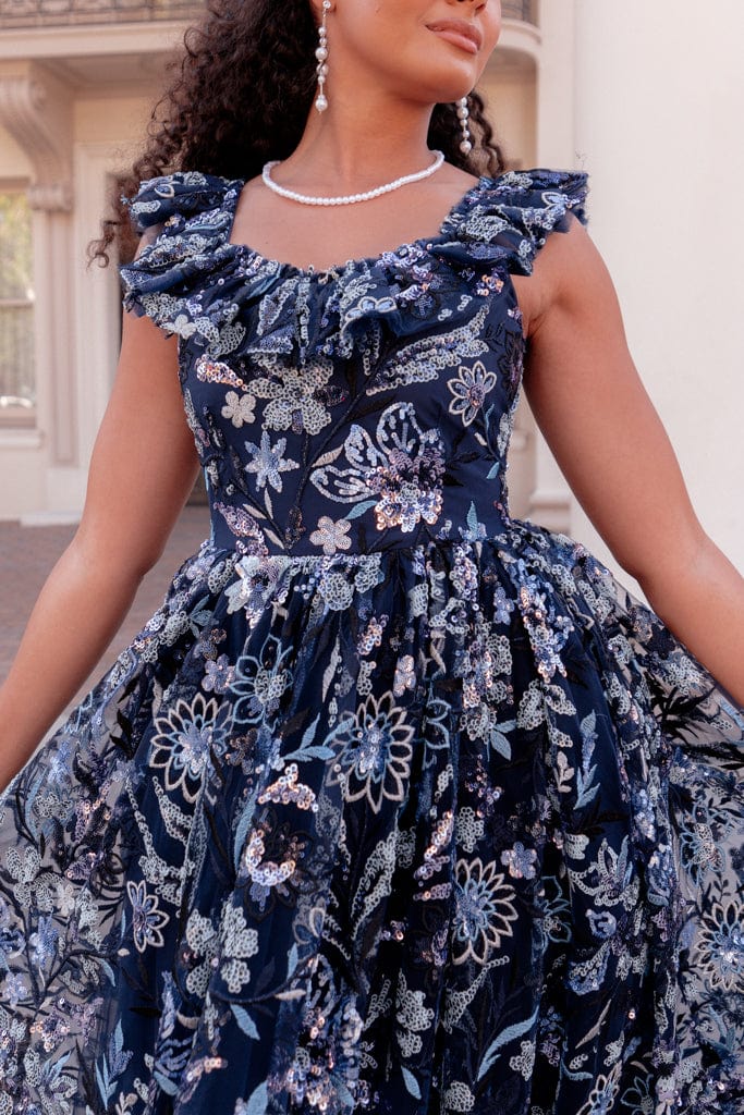 Chrissy Dress - Midnight Meadow