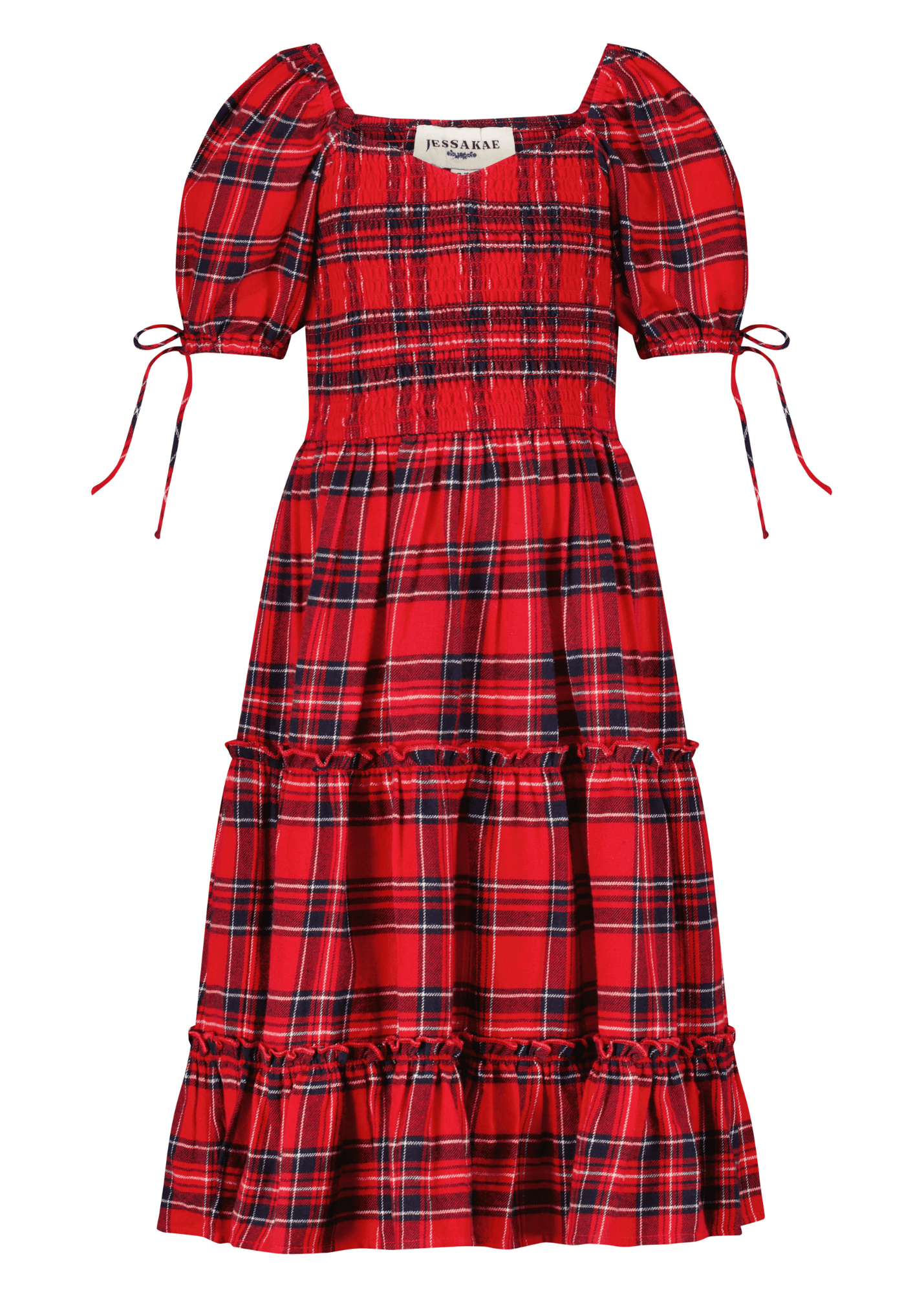 Clara Girls Dress - Red