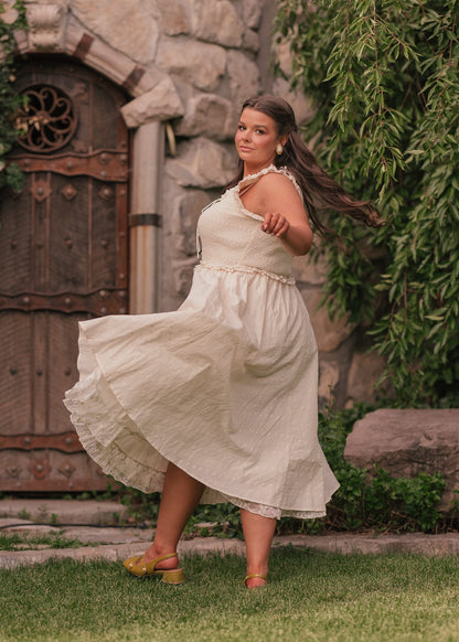 chic size inclusive model wearing JessaKae Courtney Dress