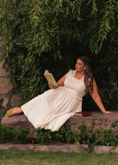 chic size inclusive model wearing JessaKae Courtney Dress