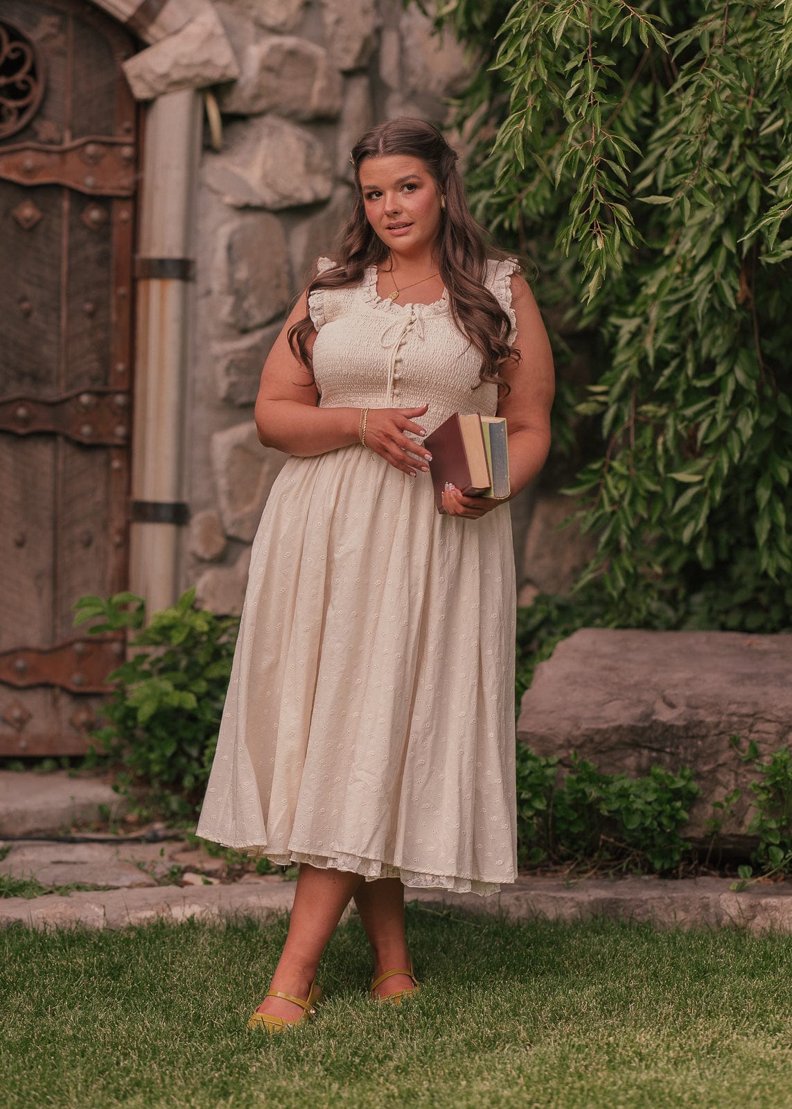 chic size inclusive model wearing JessaKae Courtney Dress