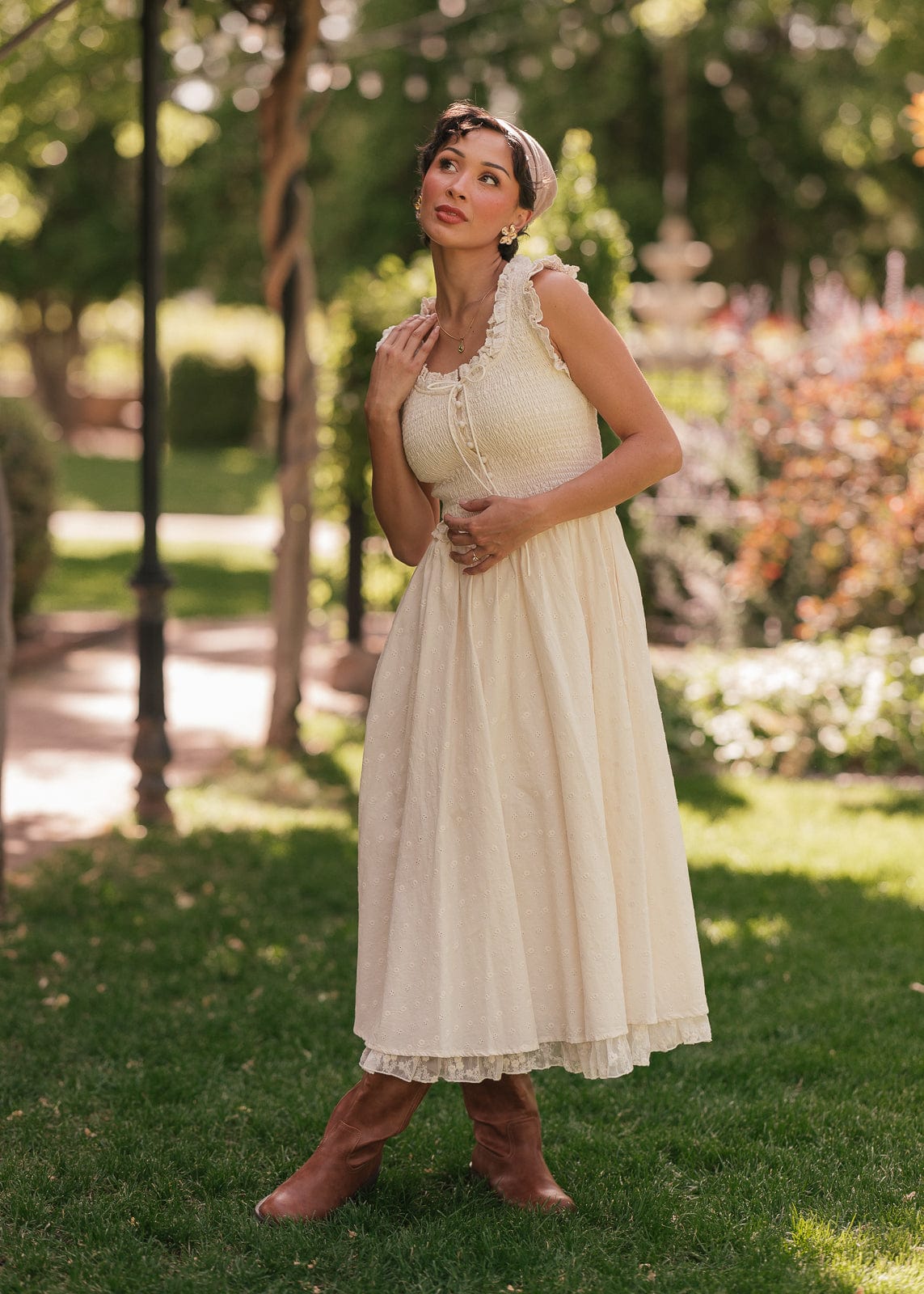 chic size inclusive model wearing JessaKae Courtney Dress