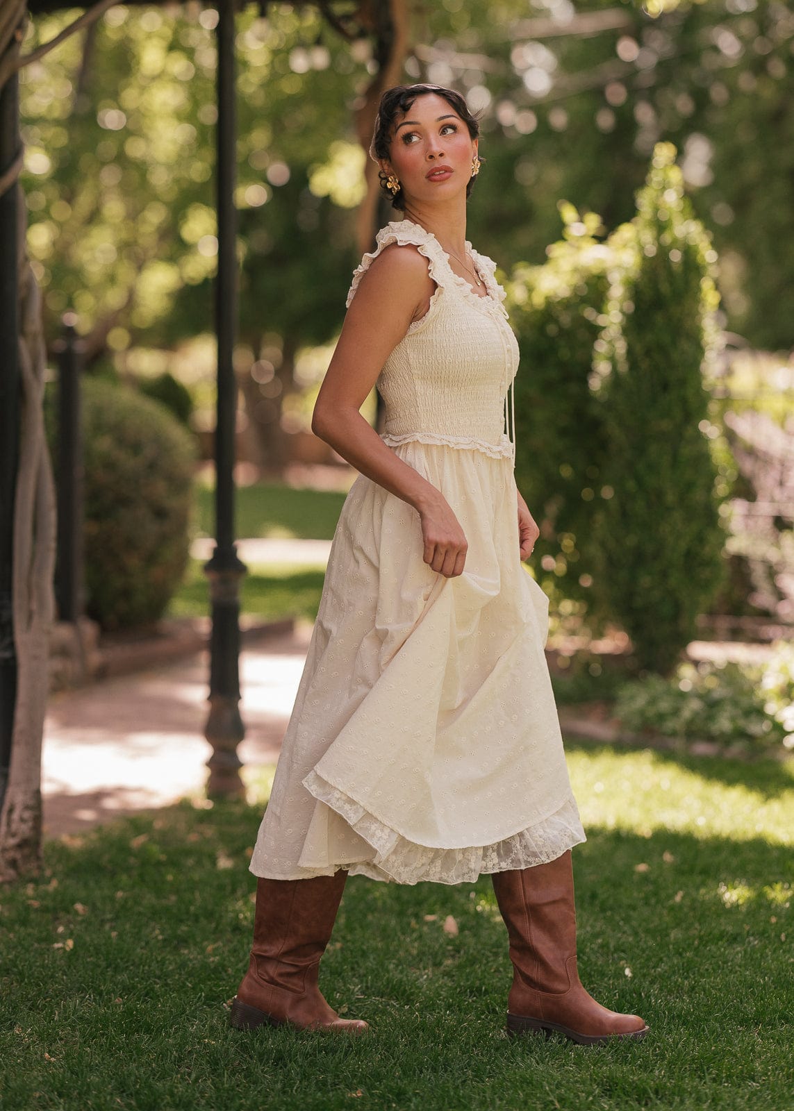 chic size inclusive model wearing JessaKae Courtney Dress