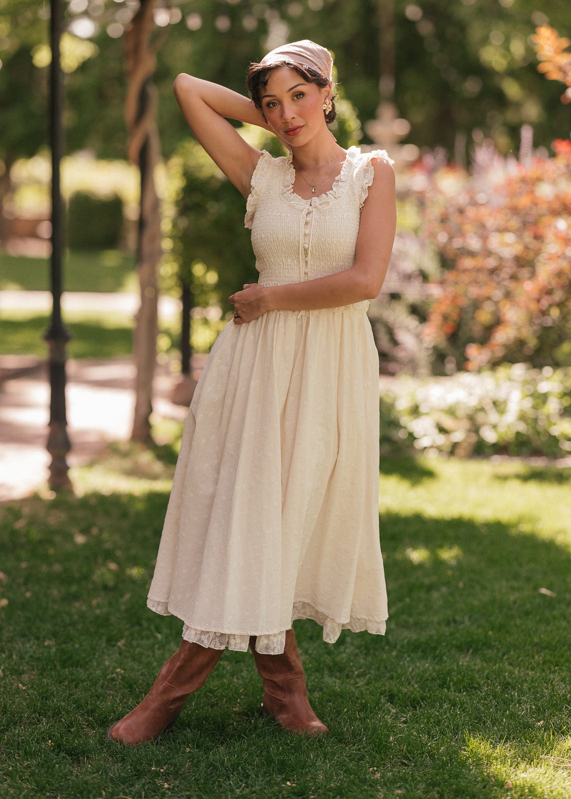 chic size inclusive model wearing JessaKae Courtney Dress