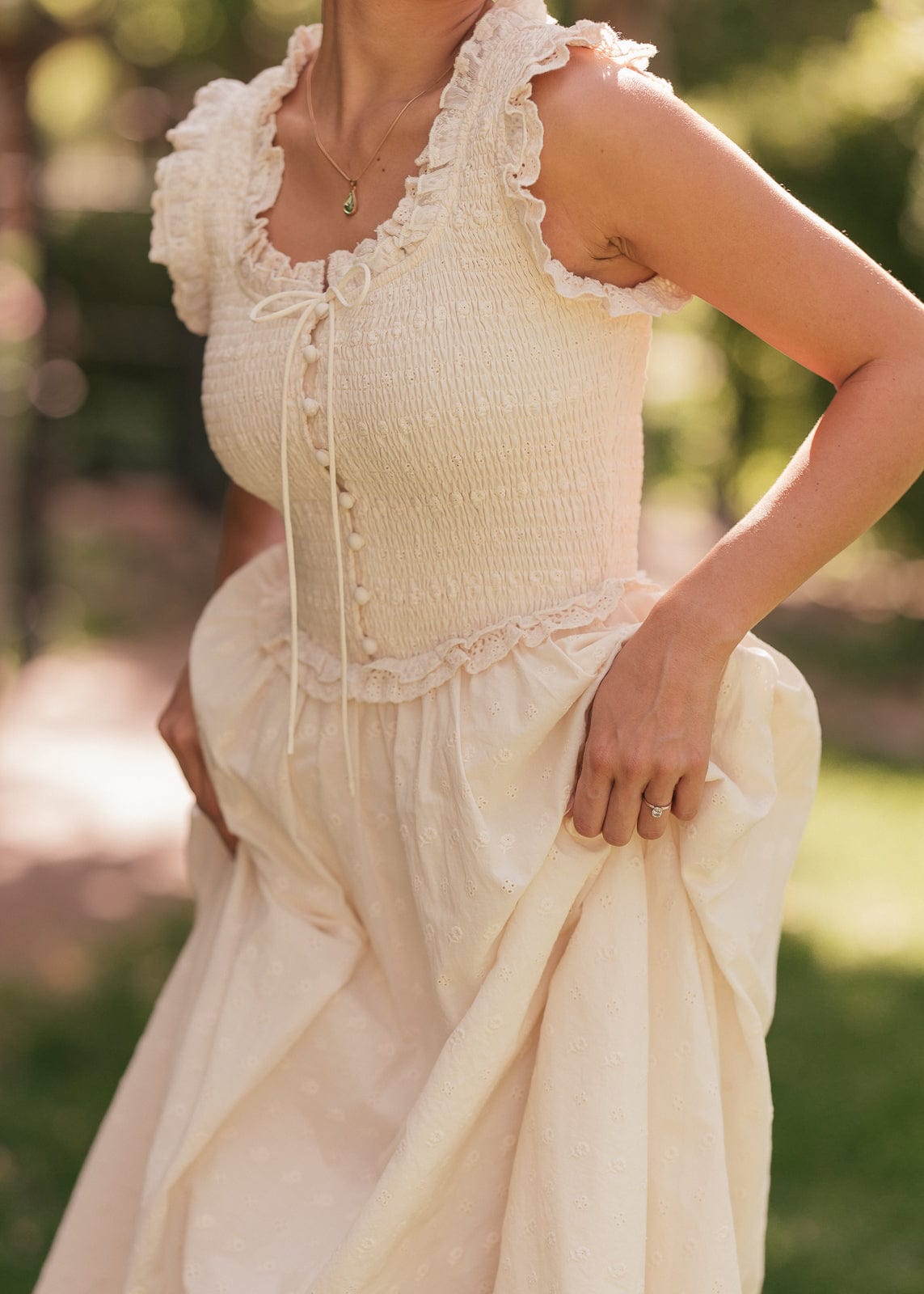 chic size inclusive model wearing JessaKae Courtney Dress