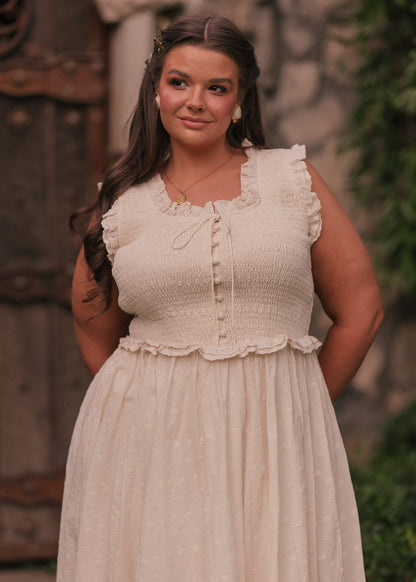 chic size inclusive model wearing JessaKae Courtney Dress