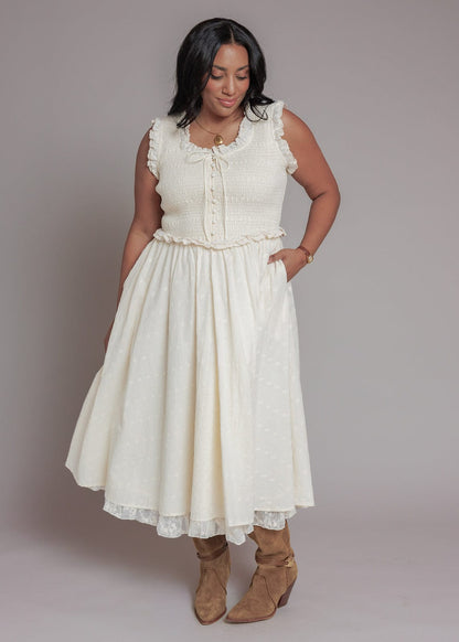 chic size inclusive model wearing JessaKae Courtney Dress Dresses