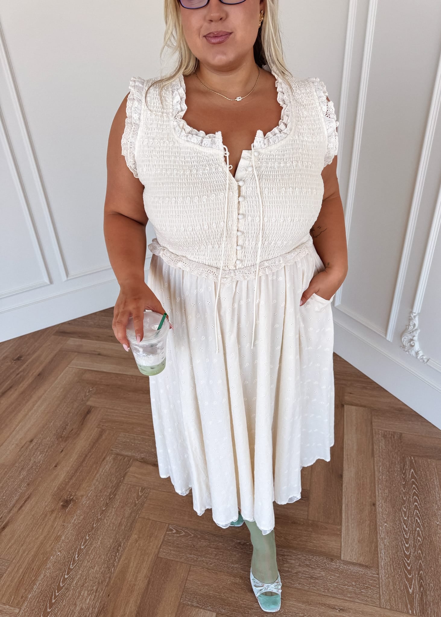 chic size inclusive model wearing JessaKae Courtney Dress Dresses