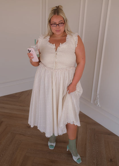 chic size inclusive model wearing JessaKae Courtney Dress Dresses
