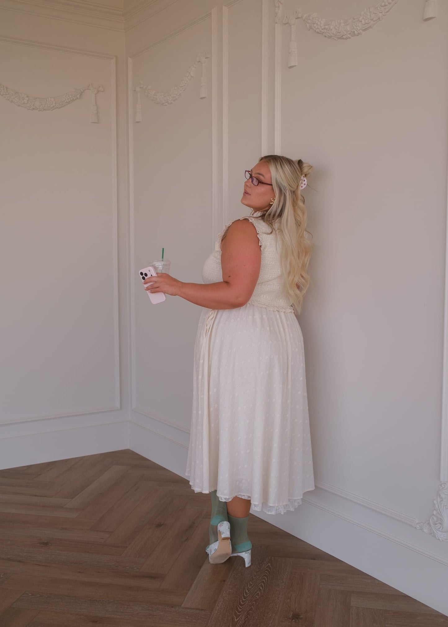 chic size inclusive model wearing JessaKae Courtney Dress Dresses