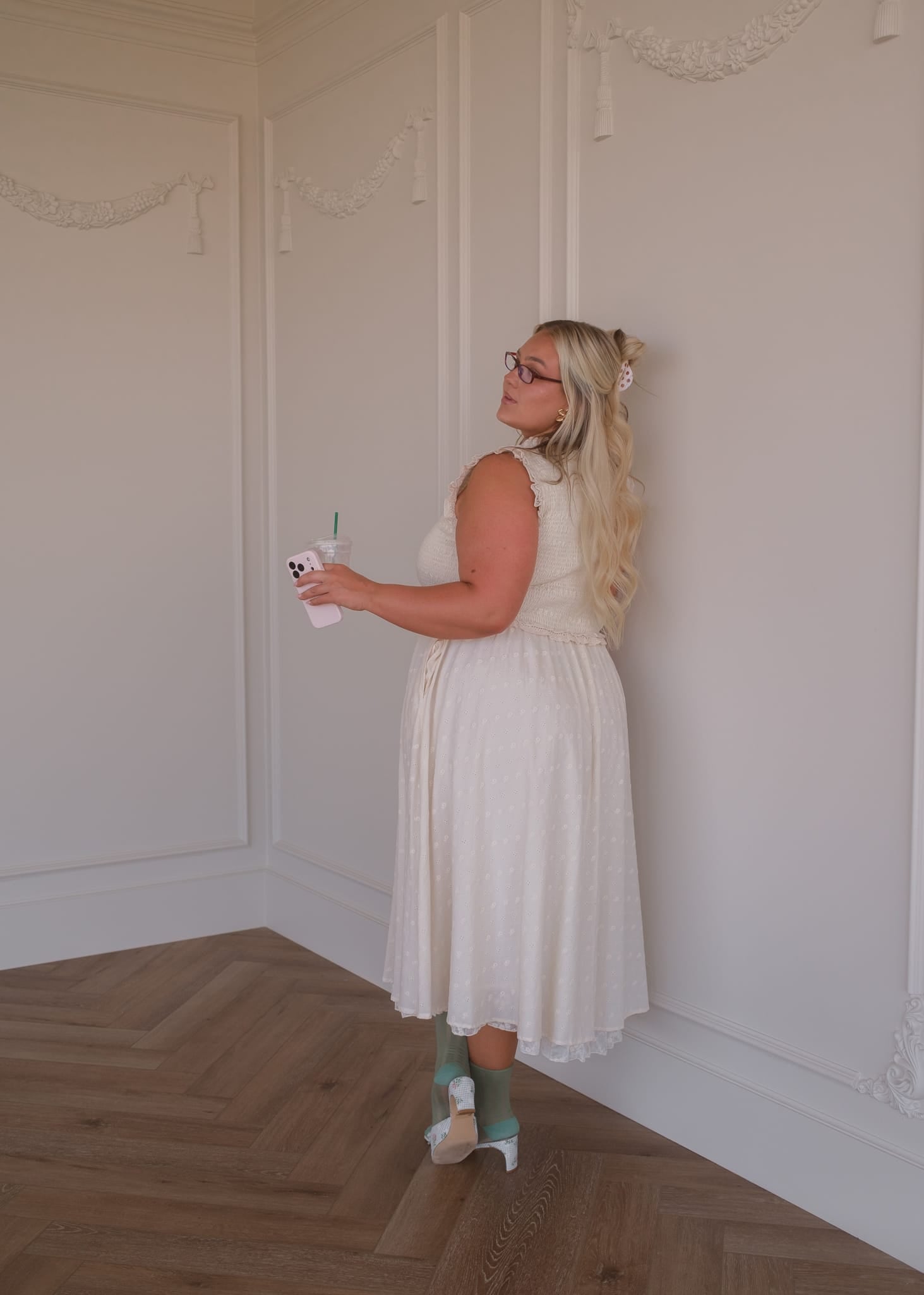 chic size inclusive model wearing JessaKae Courtney Dress Dresses