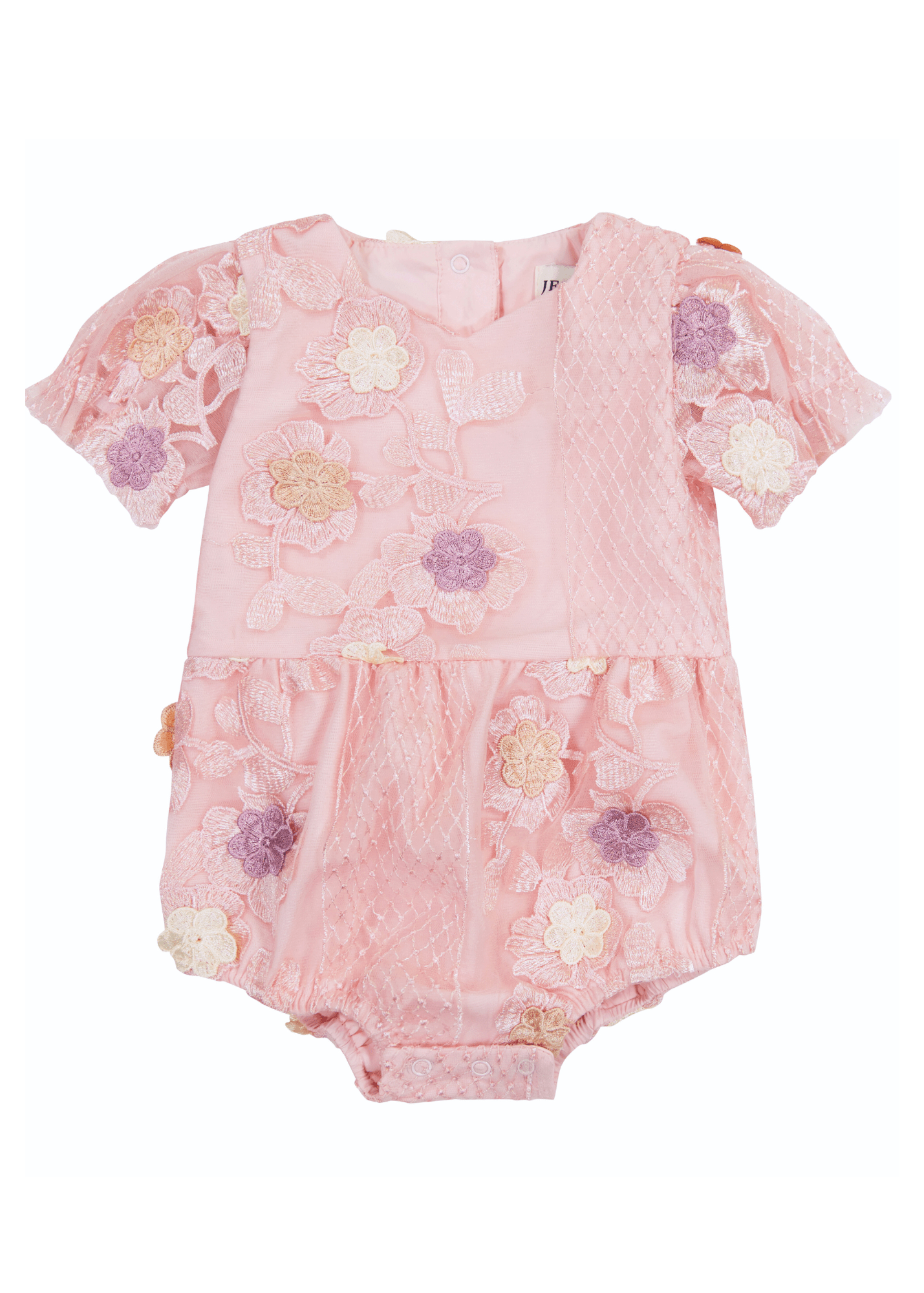 Cupcake Baby Romper Baby Romper - JessaKae - Cupcake Baby Romper - Pink / 0-3M